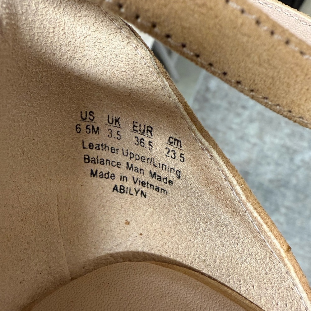 Naturalizer 27 Edit Abilyn Elegant Tan Strappy Suede Heels - Picture 8 of 8